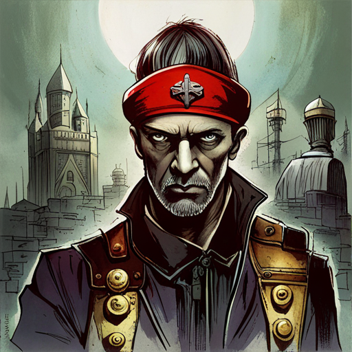 Portrait of Captain Malachi Locke - The fearless leader of the Hooks, Captain Malachi Locke is a seasoned investigator with an uncanny ability to navigate the dark underbelly of Duskwall.