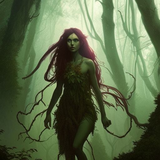 Portrait of Elaia - Guardian of the Forest, Protector of the Trees